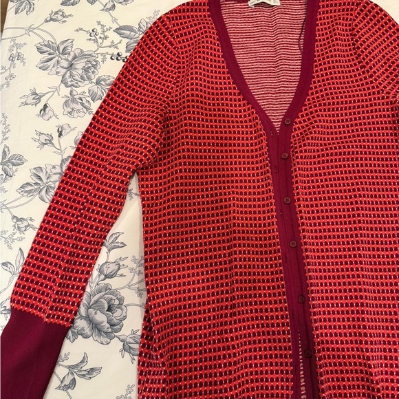 Zara Red and Burgundy Cardigan and Tank Set - Picture 3 of 5